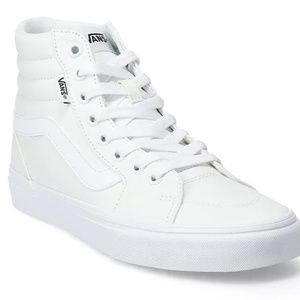 VANS Filmore Women's High-Top Canvas White Sneakers Sz. 8.5